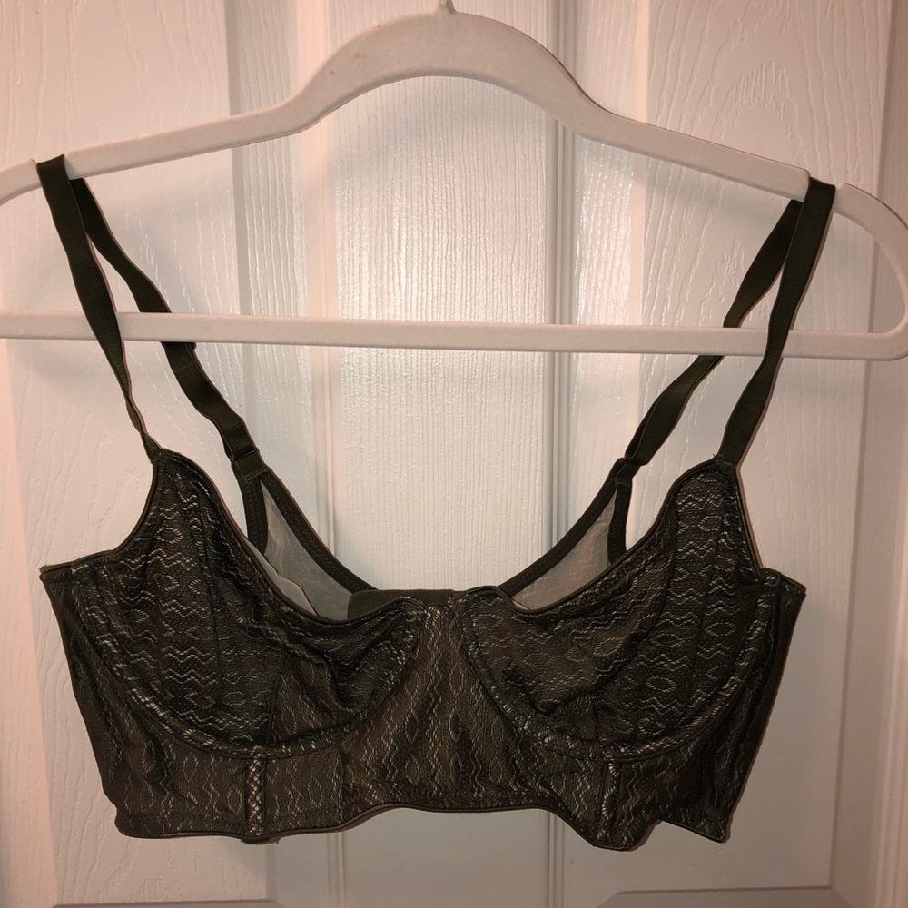 Pink Brand Olive Green Bralette
